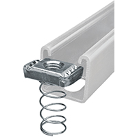 Nut Spring Stl Slvr/galv 3/8"