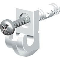 Closetmaid Wall Clip Wht 7cd