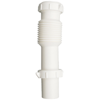 Pp Sink Ext Tube 1.5"x7" Sj Wht