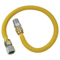 Bc Gas Conn 1/2" Ss Yllw