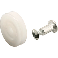 Pl Door Roller Nylon 1" Wht