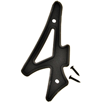 4" Black Plastic #4