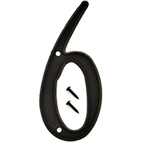 4" Black Plastic #6
