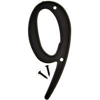 4" Black Plastic #9
