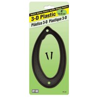 4" Black Plastic #0