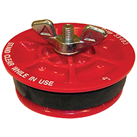 Oatey Test Plug 4" Red