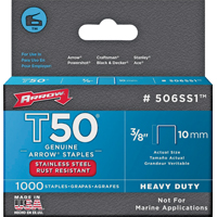 Arrow Staples T50 3/8" Ss