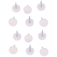 Nail-on Tack 5/8" Plstc Wht