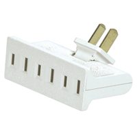Tap 3-outlet Swivel Wht