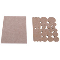 Ps Pad Felt Hd Asstd 26pc Tan