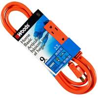 Ext Cord Indoor 16/3x9' Orange