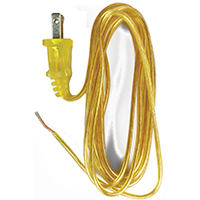 Lamp Cord 18/2 Spt-1 8' Gold