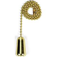 Pull Chain 12" Teardrop Brs