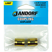 Jandorf Lamp Coupling 1/8" Brs