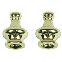 Lamp Pyramid Finial 1.25" Brs