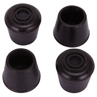 Ps Rubber Leg Tip Blk 5/8"