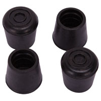 Ps Furn Leg Tip 7/8" Rbbr Blk