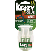 Krazy Glue  Singles 0.5oz 2pk