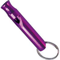 Whistle Key Chain 2.5" Alum