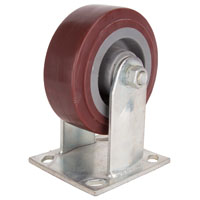 Plate Caster Pu Rigid 5"x2"
