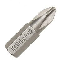 Irwin Insert Bit Phil #3 1" 2pk