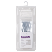 Ss Shower Curtain W/ Hooks Clr