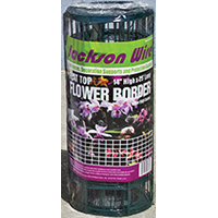 Jw Flower Fence 14"x25' Grn