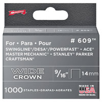 Wide Staples 9/16" 1000bx