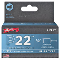 Arrow Staples P22 7/16" 5050bx