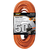Pz Ext Cord 16/3 50' Orng
