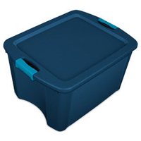 Sterilite Tote Latch Blue 18gl