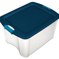 Sl Tote Latch Clr/blue 18gl