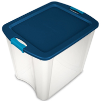 Plastic Carry Tote 26gl Clr