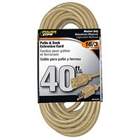 Pz Outdoor Cord 16/3 40'  Beige