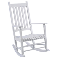 Rocking Hrdwd Bx Chair Wht