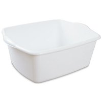 Dish Pan Plastic 18qt Wht