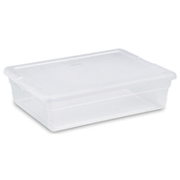 Storage Box Underbed Clr 28qt