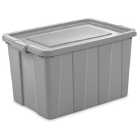 Tote Storage W/lid Cement 30gl