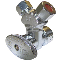 Pp 3-way Stop Valve 1/2"x3/8"