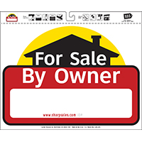 Sign For Sale By Owner 20"x24"