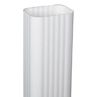 Downspout Vinyl Wht 3"x4"x10'