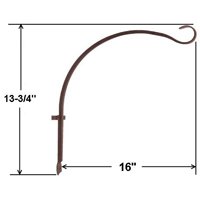 Ls Hangng Plant Hook Curved 16"