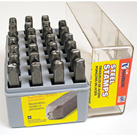 Lttr Stmp 1/4" Set/27 Stl