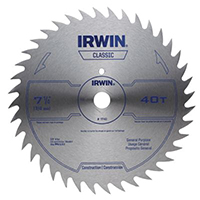 Irwin Circ Saw Blade 40th 7.25"
