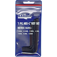 Eklind Hex Key Set Metric 7pc