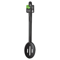 Slotted Cooking Spoon 15" Blk