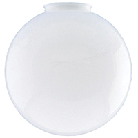 Light Globe Plstc 6"d Wht