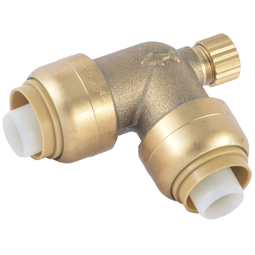Sharkbite Elbow 90deg W/drn 1/2"