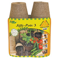 Jiffy Peat Pot 3" Rnd 22pk