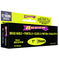 Arrow Brad Nail 1" 18ga 2000pk